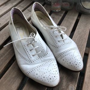 Etienne Aigner Oxford Leather Shoes